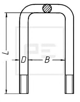 PE AUTOMOTIVE 14500900a -  Стремянка рессоры